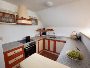 Kuchyň nebo kuchyňský kout v ubytování Apartment Pri Leju
