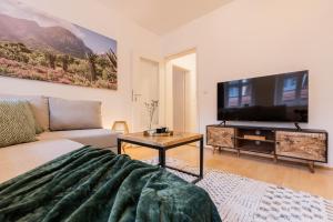 Μια τηλεόραση ή/και κέντρο ψυχαγωγίας στο Fynbos Apartments in der Altstadt, Frauenkirche, historisch, Parkplatz
