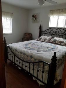 a bedroom with a large bed in a room at Your home in Colorado Springs in Colorado Springs