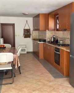 A kitchen or kitchenette at Villa Marina a breath away from the sea