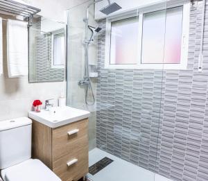 Kúpeľňa v ubytovaní Apartamento Alecrin Padrón