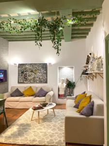Χώρος καθιστικού στο Pantheon Ancient Rome Apartment