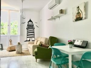 Posezení v ubytování El Rinconcito - apartamento palacete rehabilitado