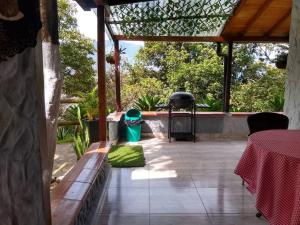 Balkón nebo terasa v ubytování Cabaña la palma