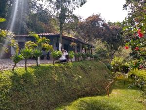 Zahrada ubytování Cabaña la palma