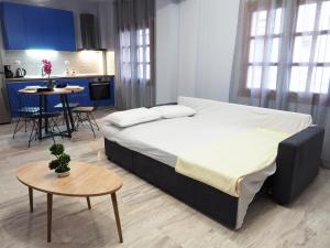 Krevet ili kreveti u jedinici u okviru objekta Indigo apartment, Nea Michaniona