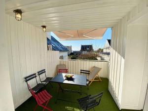 Balkón alebo terasa v ubytovaní Appartement proche plage avec vue mer