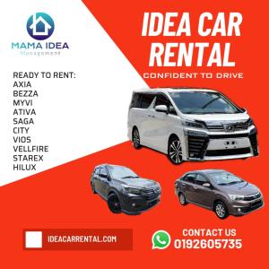a recruitment poster for a car rental company at RUMAHCOZY Homestay i-City Shah Alam in Shah Alam