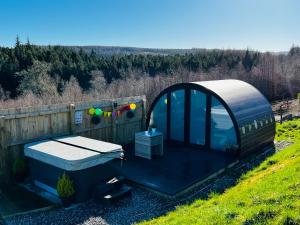 eine große räumliche und materielle Bedeutung, in der Unterkunft Highland Premier Glamping Pods in Beauly
