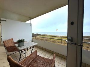 Balkón nebo terasa v ubytování KNYD'S am MEER