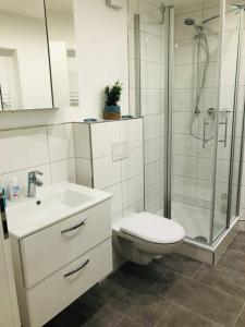 Koupelna v ubytování Zentrale Studio Wohnung in Emden