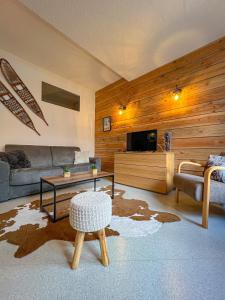 Et tv og/eller underholdning på Le repère du Cerf T2 Résidence Royal Milan ST Lary Soulan