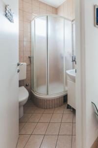 Koupelna v ubytování Villa Porta