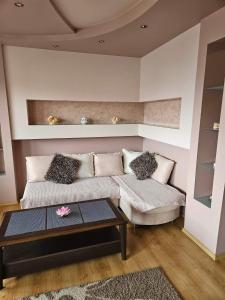 Ruang duduk di Apartament Poręba