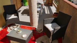 A seating area at Appartamento vista mare Posidonia