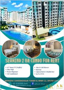 um folheto para um condomínio para alugar em 2 BR Unit In Seawind Condo [New&FullyFurnished] em Davao
