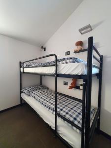 a bunk bed room with two bunk beds in it at B&B Casa Sara in Cassano dʼAdda