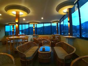 Χώρος καθιστικού στο Hotel Glory Garden