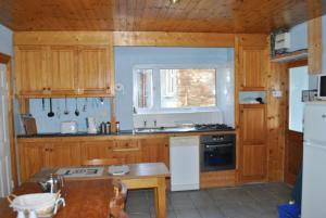 Dapur atau dapur kecil di Douglas Lodge Holiday Homes