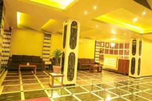 Χώρος καθιστικού στο Hotel Glory Garden