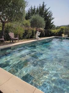 Bazén v ubytovaní maison spacieuse et lumineuse+ studio alebo v jeho blízkosti