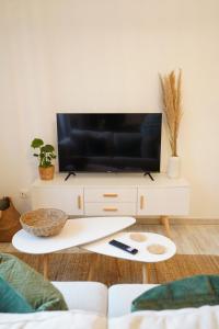TV a/nebo společenská místnost v ubytování Dein Flughafen Messe Apartment nahe Düsseldorf 2