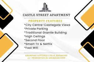 ein Flyer für eine Teilnahmebescheinigung an der ansicsnsicsnsics Veranstaltung in der Unterkunft Castle Street Apartments ✪ Grampian Lettings Ltd in Aberdeen + 23 Fotos