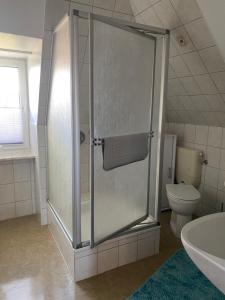 Koupelna v ubytování Ostsee Appartement Grömitz - Haus Ihlow + 5 fotografií