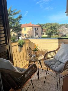 Balkón alebo terasa v ubytovaní Apartment Summer escape Rovinj with free street parking