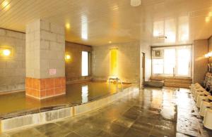 a large room with a pool of water in a building at Hotel Niseko Alpen in Niseko