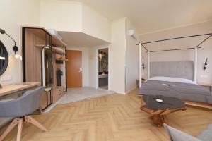 Voodi või voodid majutusasutuse Hotel Hermes toas