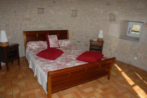 Posteľ alebo postele v izbe v ubytovaní Chateau d'ayron