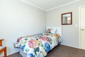 Voodi või voodid majutusasutuse Contemporary Methven Abode toas