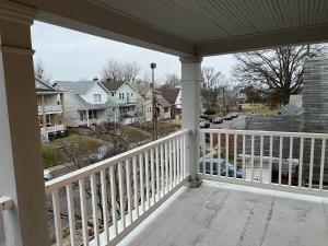 a view from the porch of a home at Hunter #2 Private One Bed near Xavier & Downtown in Bellevue