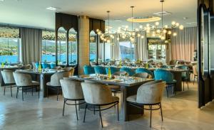 En restaurang eller annat matställe på Marinus Beach Hotel