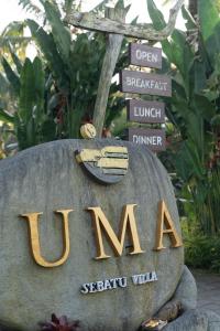Uma Sebatu Villa的证书、奖牌、标识或其他文件