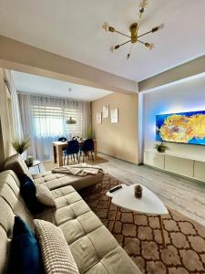 Posezení v ubytování Boholand Apartment