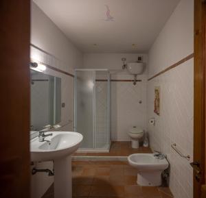Koupelna v ubytování Villa Le Querciolaie