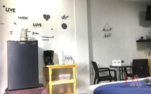 Kuchyň nebo kuchyňský kout v ubytování Hospedaje Aldana - Habitación ACUA zona centro