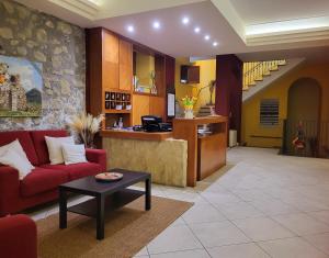 Kuchyň nebo kuchyňský kout v ubytování Hotel Federico II