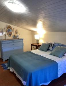 Postel nebo postele na pokoji v ubytování Mansarda di lusso in Villa Riccardo Barga