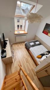 Posteľ alebo postele v izbe v ubytovaní Hotel77