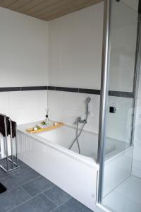 Koupelna v ubytování Ferienwohnung Hertreiter in Dingolfing 110qm