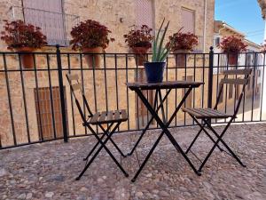 Balkón nebo terasa v ubytování Alojamientos rurales Arbonaida