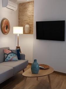 TV a/nebo společenská místnost v ubytování Alojamientos rurales Arbonaida