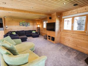 un soggiorno con divano e TV di iLodge Ultra a Louth
