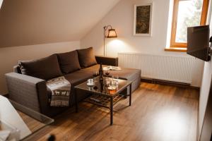 Posezení v ubytování Apartmány Bedřichov pod kostelem