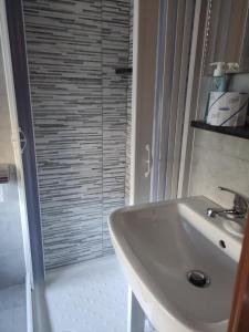 Koupelna v ubytování Hotel Salus