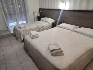 Postel nebo postele na pokoji v ubytování Hotel Salus