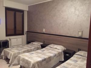 Postel nebo postele na pokoji v ubytování Hotel Salus